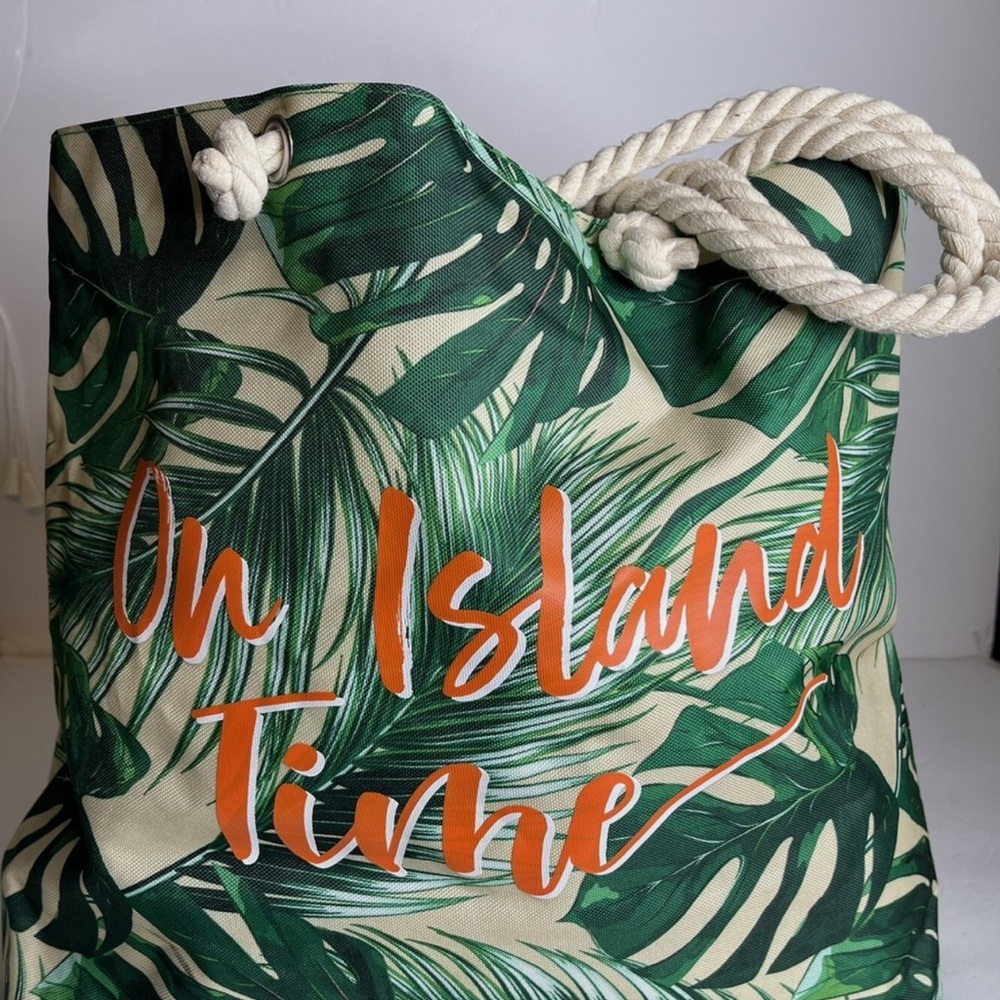 Ulta Tropical Leaf Print Tote Bag